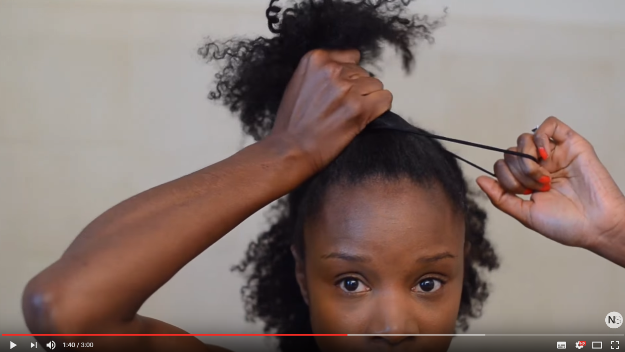 The best way to design a half up half down top knot