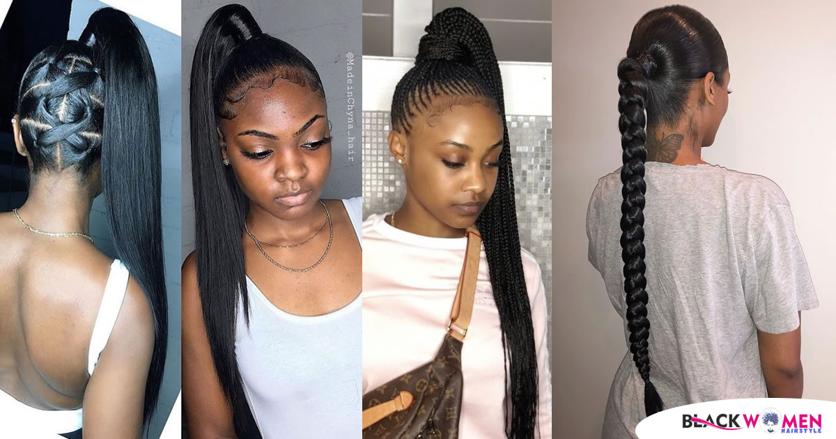 170 Cute Ponytail Hairstyles for black hair You Need to Try Today