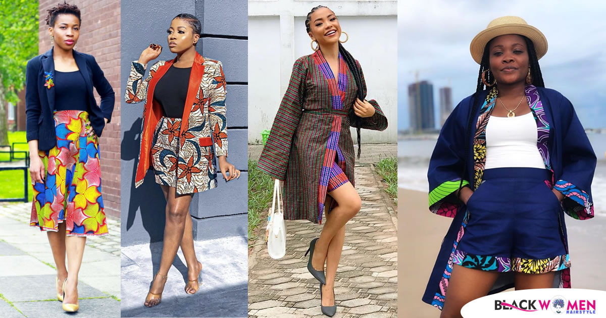Fashionable and Fabulous Ankara Kimono Jacket Styles for Ladies 2020