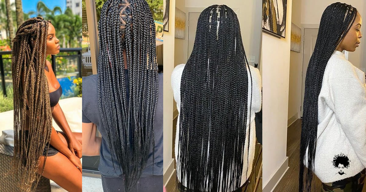 2021s Trendiest Braids For The Long haired African Woman
