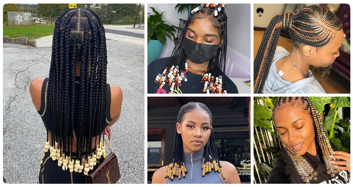 53 Box Braids with Beads for 2023 That Look Absolutely Fabulous