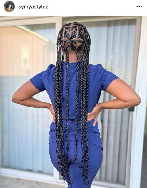 31 Hairstyle To Prove That A Heart Design Can Elevate Any Braid Style 15