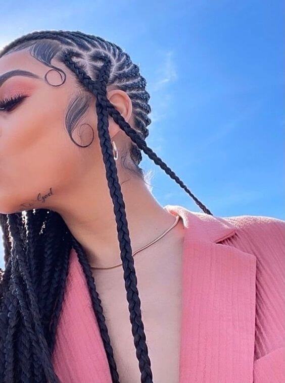 31 Hairstyle To Prove That A Heart Design Can Elevate Any Braid Style 2