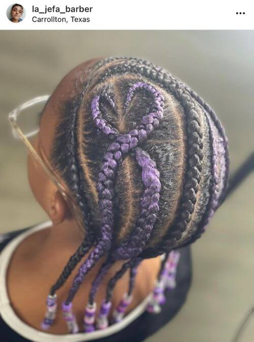 31 Hairstyle To Prove That A Heart Design Can Elevate Any Braid Style 21