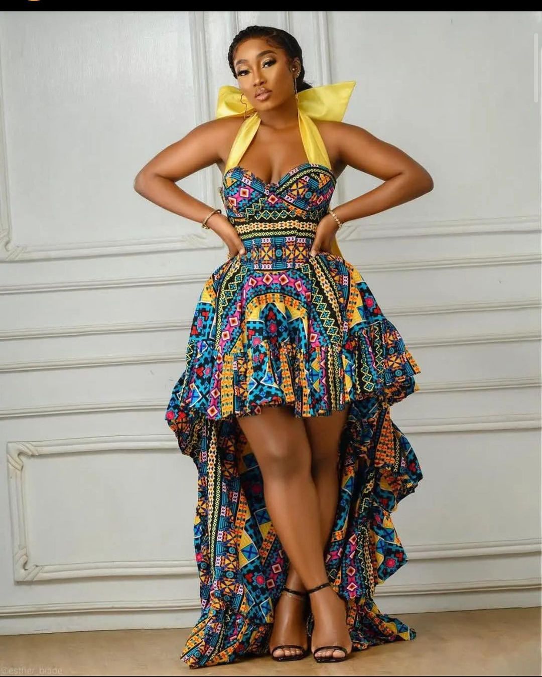 High And Low Ankara Gown