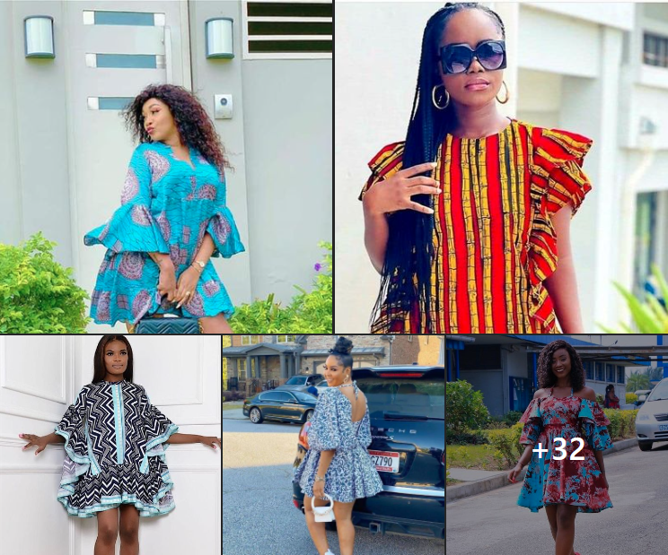 Stylish and Chic Ankara Short Gown Styles Designs for Fashionable Women