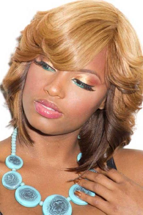 Curly Blonde Bob Hairstyles for Black Women