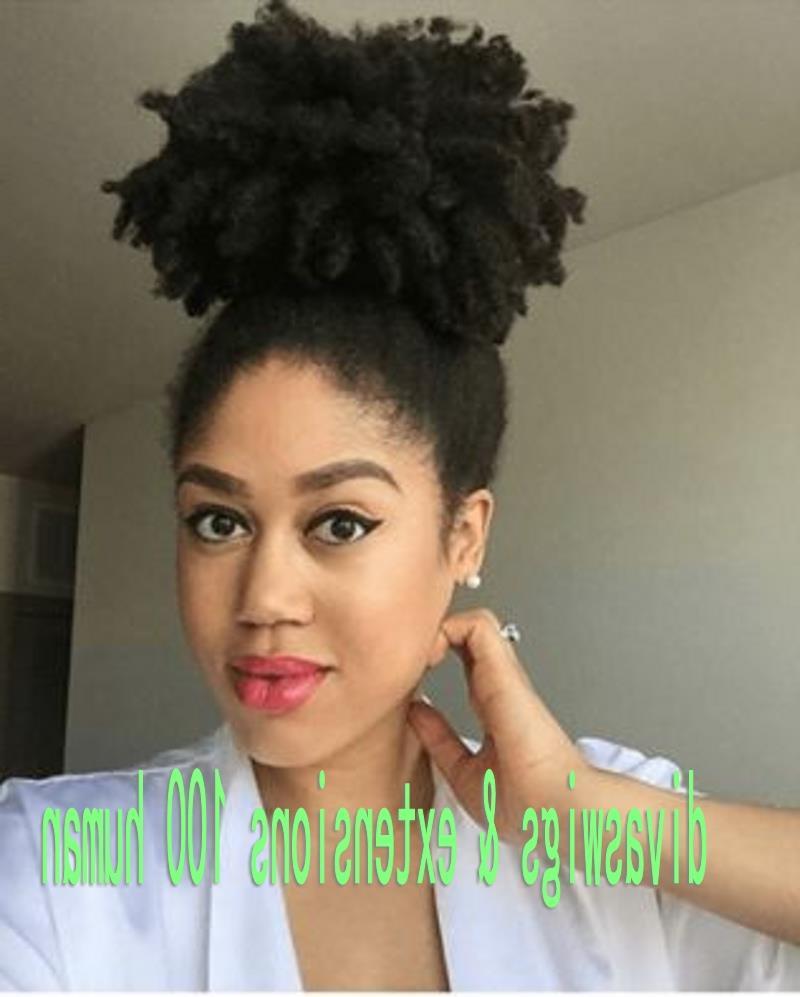 High Quality Afro font b Puff b font Curly Ponytail font b Natural b font font