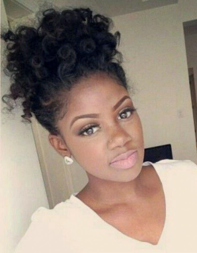 short curly ponytail hairstyles for black women high quality natural hair puff promotion shop for high quality