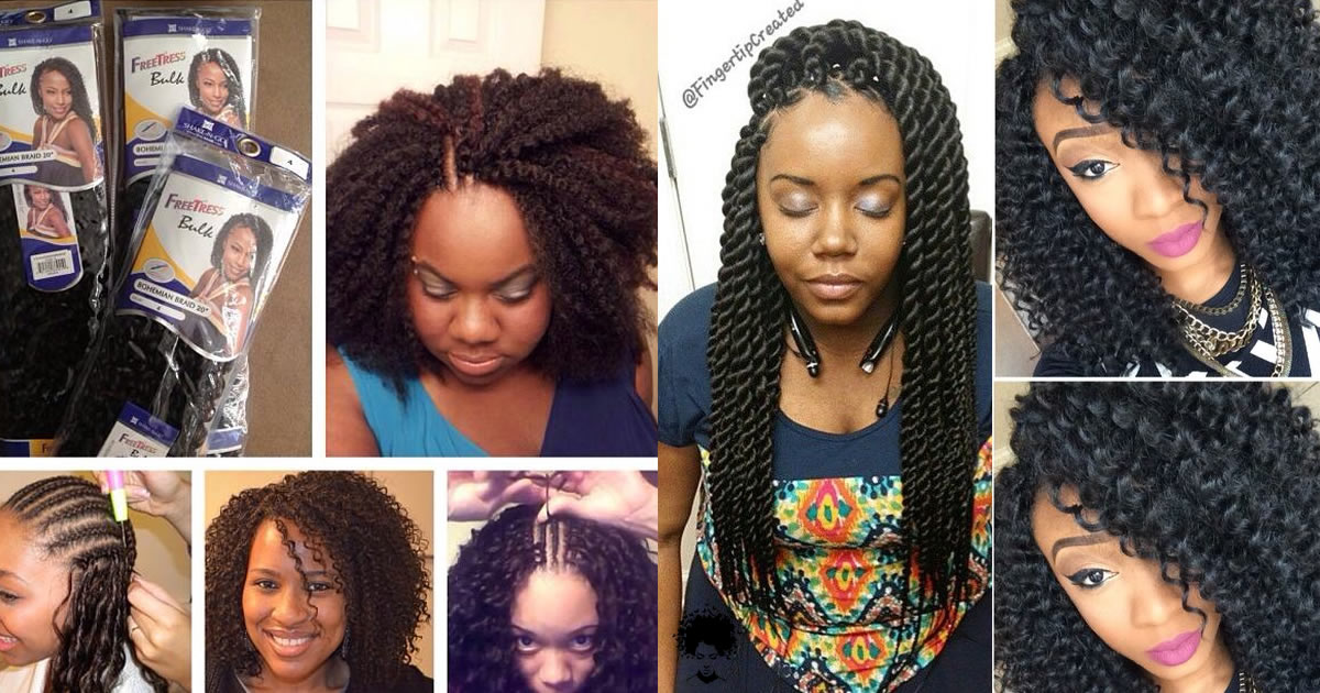 50 Amazing Crochet Hair Braids for American African Women 1
