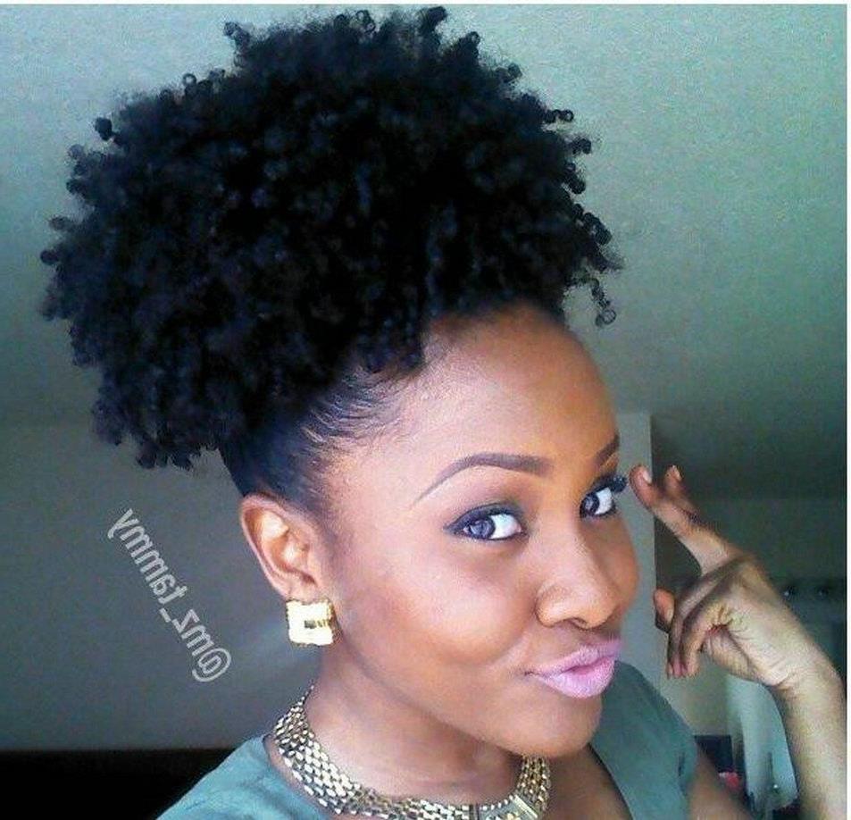 Afro puffs hair pieces for Black women Clip in short kinky curly jet black drawstring ponytails