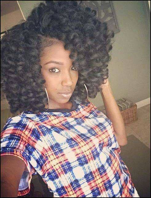 Big Curly Crochet Braids Hairstyle