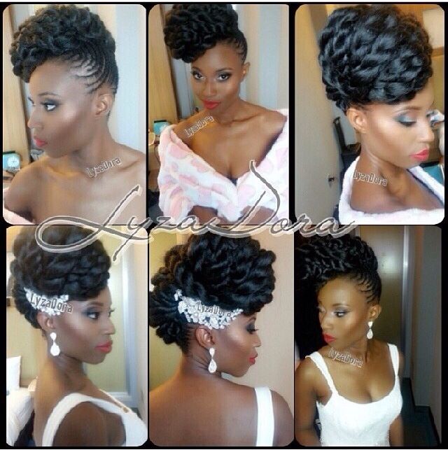 African American. Black Bride. Wedding Hair. Natural Hairstyles. African American Wedding Hairstyles Hairdos: Dramatic Updo