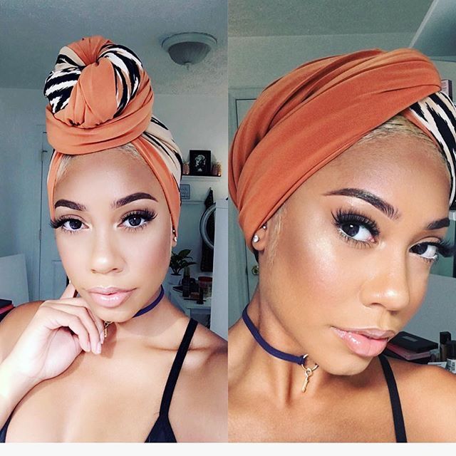 All wrapped up & cozy! // Fashion Look by KeKe Cameron Black Women with Style | Headscarf Inspiration | Headwrap How To | Natural Hair | Black Beauty | Patterned Head Scarves
