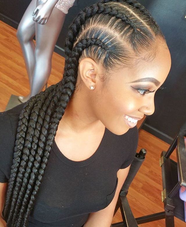 Braids and laid edges by @IamorHair__ - http://community.blackhairinformation.com/hairstyle-gallery/braids-twists/braids-laid-edges-iamorhair__/