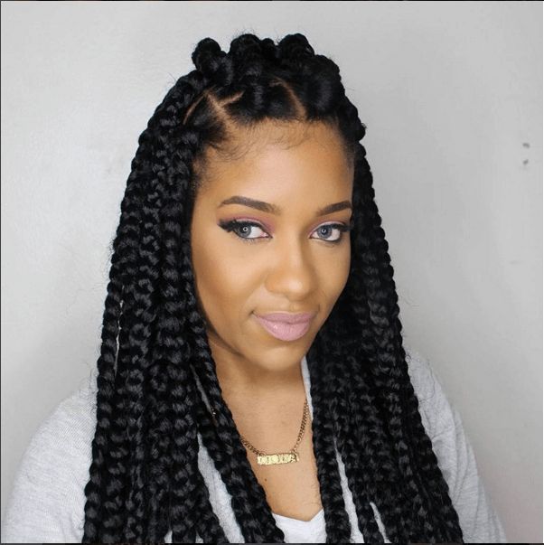Chic Protective Style @beautybylee naturalhairmag http://www.naturalhairmag.com/?s=braids