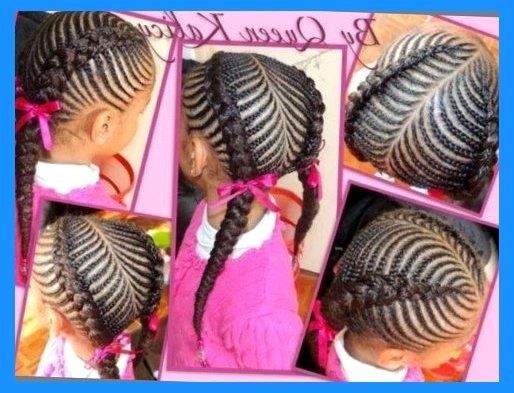 Corn Braid Hairstyles For Kids Pretty Cornrow Style African American Natural Protective Nature