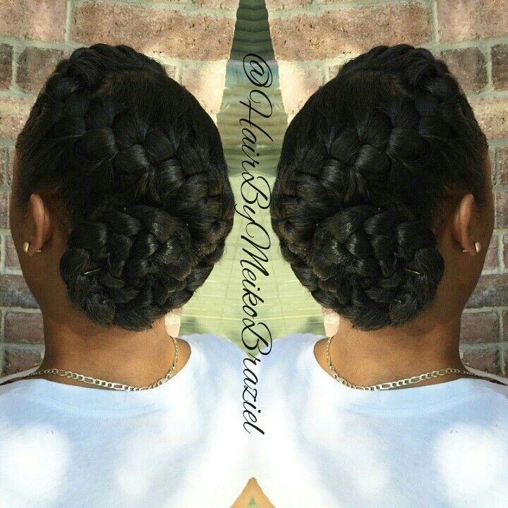 Cornrows updo by batjas88