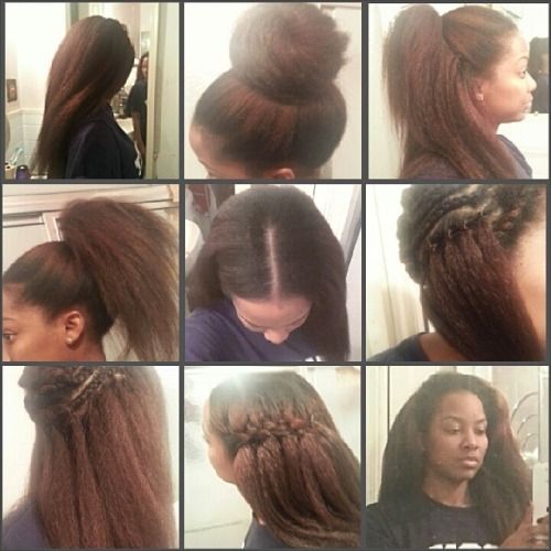 Making a crochet braid hairstyle