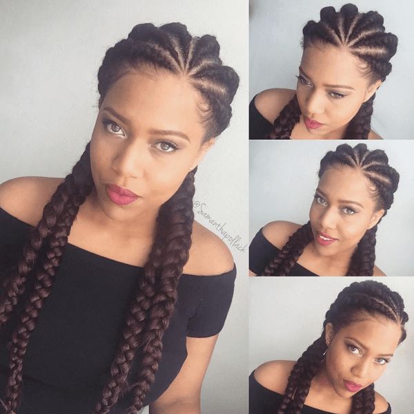 Elegant Braided Beauty Source: boobabe1202 naturalhairmag protectivestyles