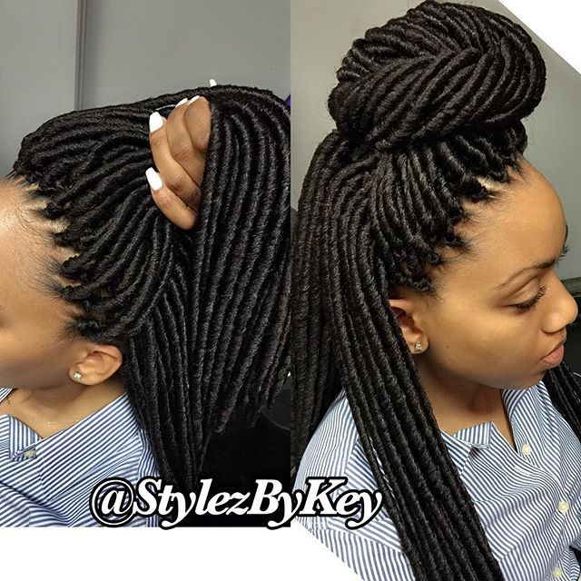 I love these goddess locs! (or faux locs) This could be my hairstyle for my wedding. :)