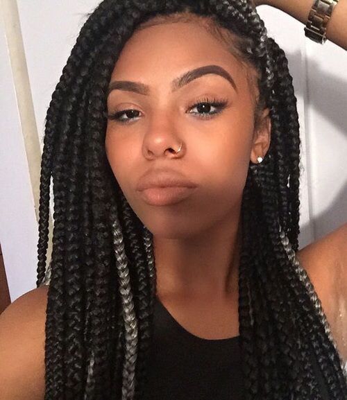 Jumbo Box Braids braids boxbraids jumboboxbraids protectivehairstyles