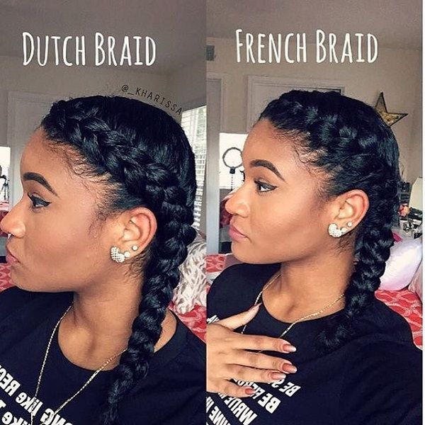 Long medium sized box braids