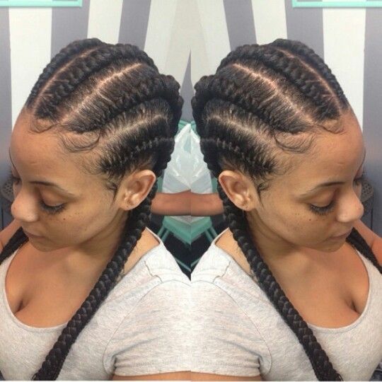 Love the dimensions of these cornrows. Natural hairstyles for black women http://www.shorthaircutsforblackwomen.com/black-hair-growth-pills/