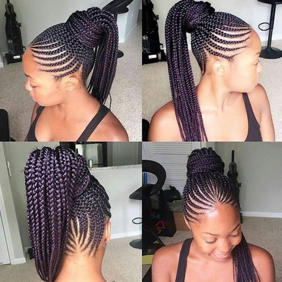 Love the style and the color on these braids baltimorebraider glowbyguchymakeover on hairbynika cornrows braids voiceofhair GORGEOUS!