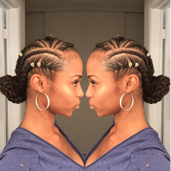 Lovely Box Braided Style IG:@niaknowshair protectivestyles naturalhairmag
