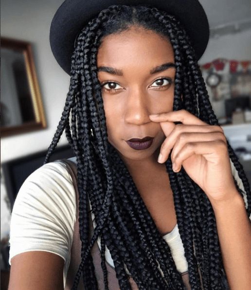 Simply Lovely Box Braids IG:@jodiepetite naturalhairmag protectivestyles