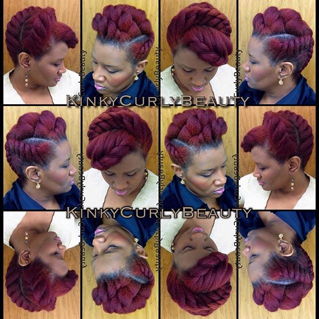 a twisted updo