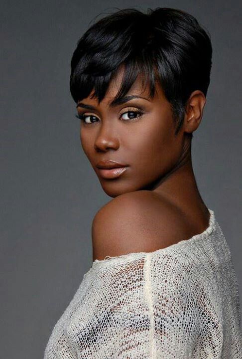 best short hairstyles for black women with natural hair showing ...