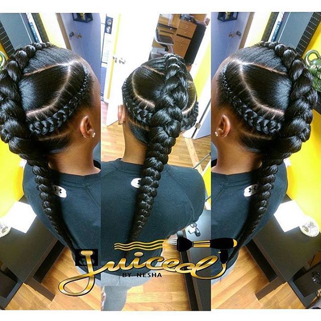 braid.barbie lemonade braids on the beautiful inkedsunshine katiyahdidit protectivestyles braidgang blackgirlmagic sidecornrows