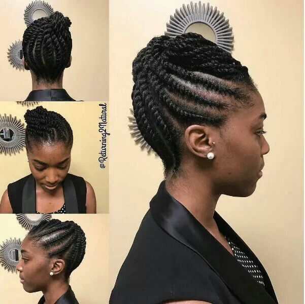 chic flat twist updo...achieve more flat twist styles here http www.naturalhairmag.com s flatplustwistplusupdo ig returning2natural naturalhairmag pro