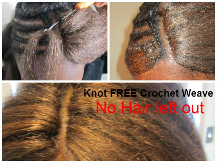 crochet braids knotless part