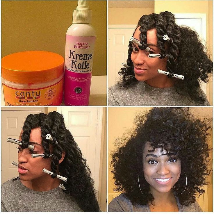 flat twist or braid from center of hair out so that you dont have to manipulate it much once you untwist. set with some oil and a few mins under the d