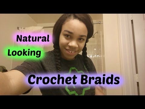 how to do natural looking crochet braids with kanekalon hair knotless method youtube