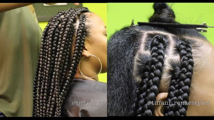 how to jumbo box braids video https blackhairinformation.com video gallery jumbo box braids video