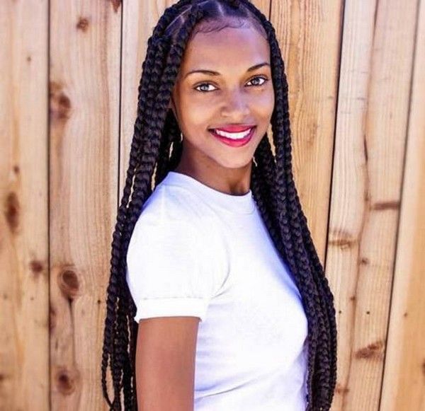 jumbo box braids hairstyle