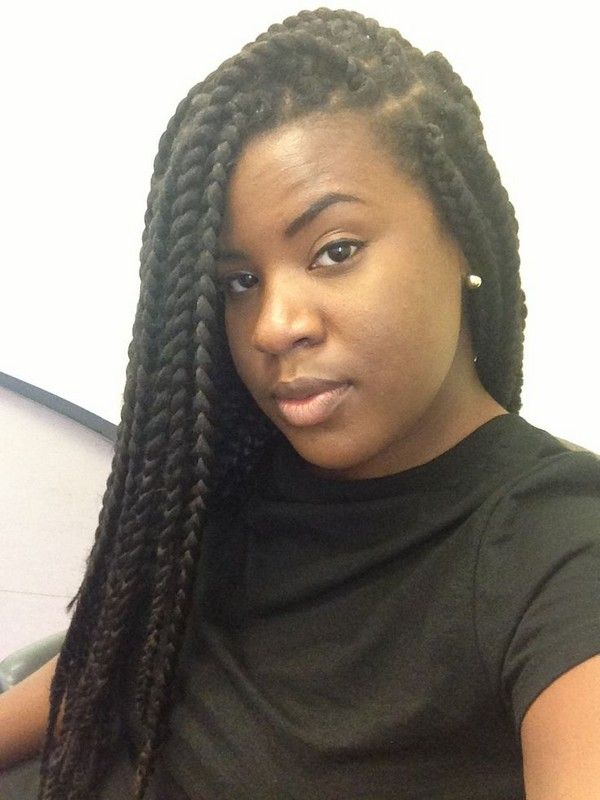 jumbo box braids style