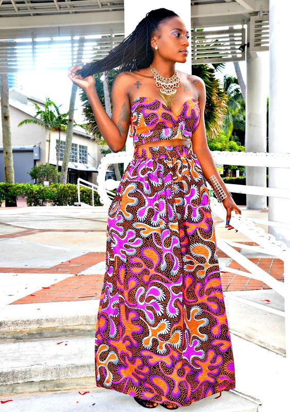 Cache African Print Maxi Set