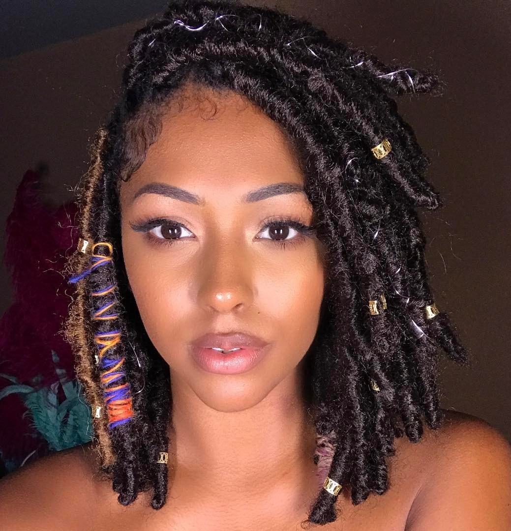 Shoulder Length Kinky Faux Locs