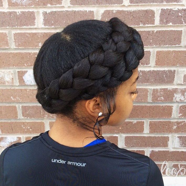 Black Braided Crown