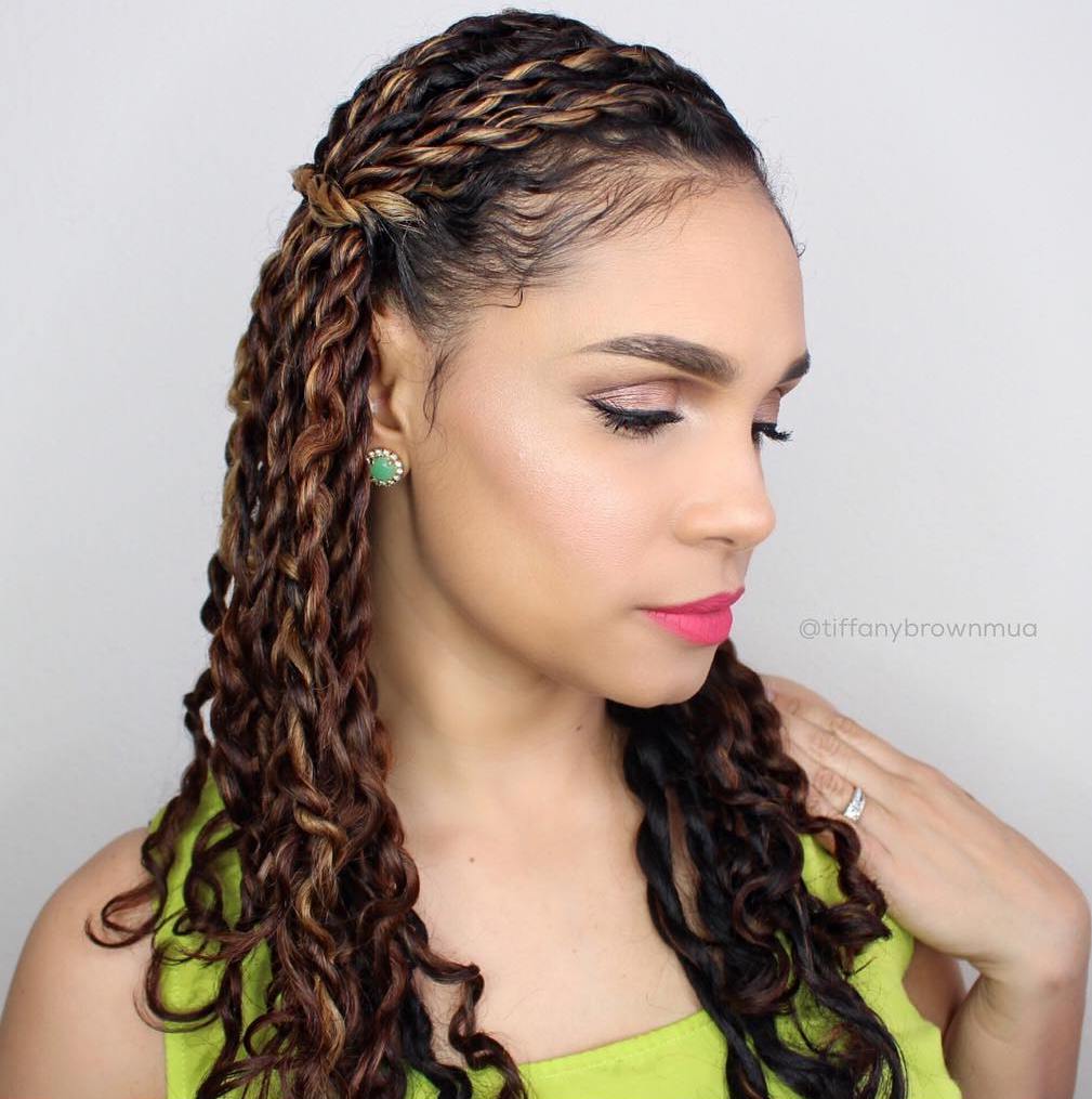 Brown Balayage Twists