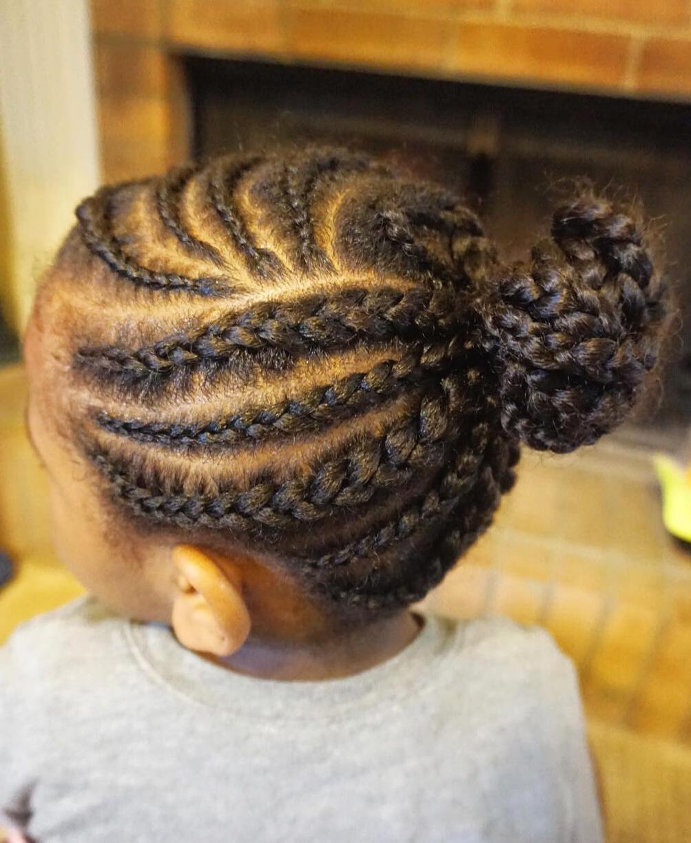 Curvy Cornrows For Little Black Girls