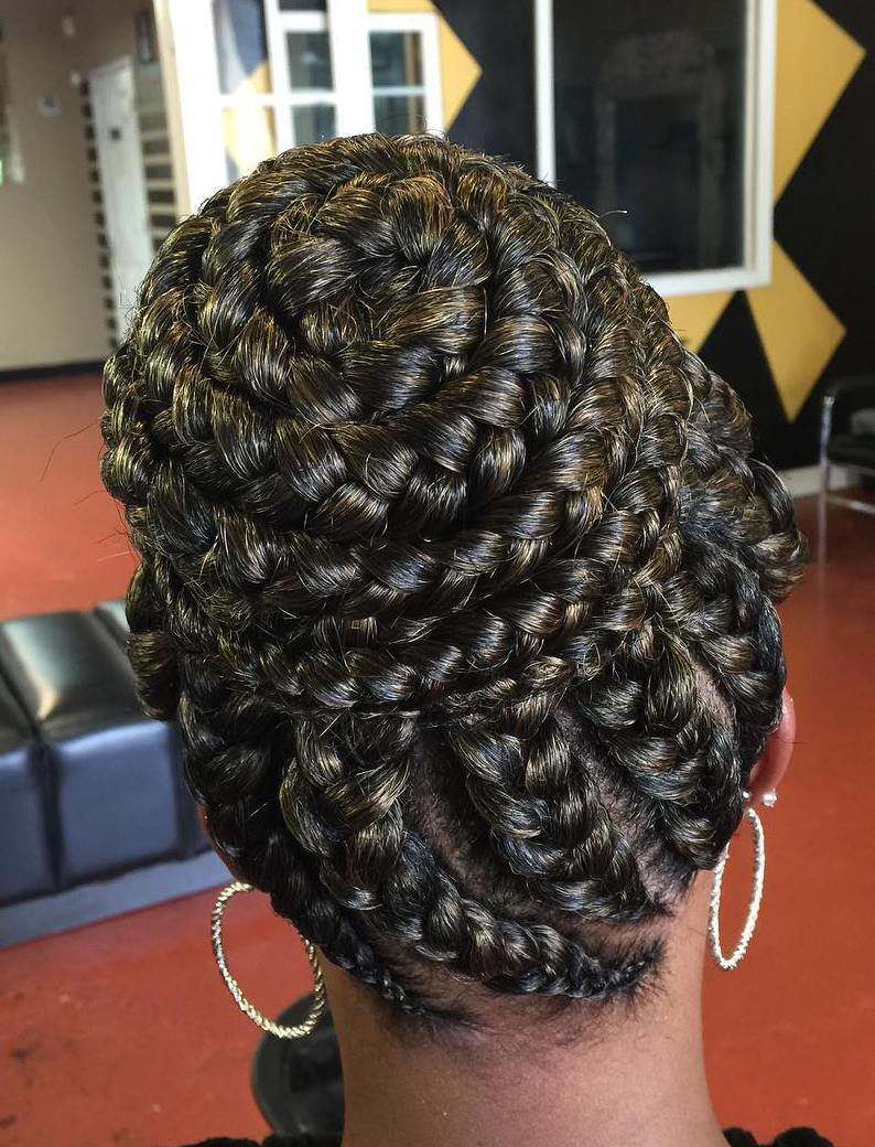 Jumbo Braids Bun