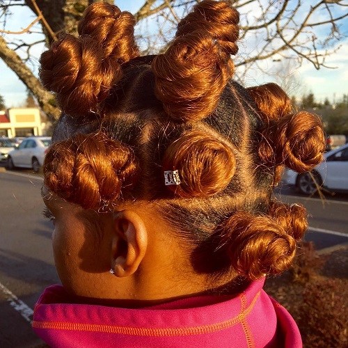 Big Red Bantu Knots