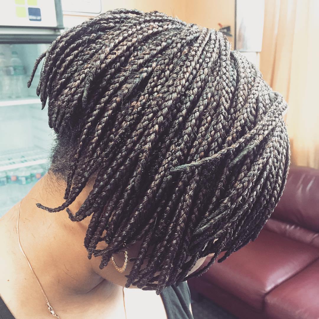 Black Short Bob Braids