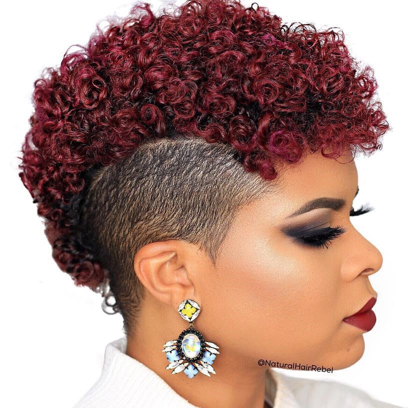 Burgundy Mohawk For Women